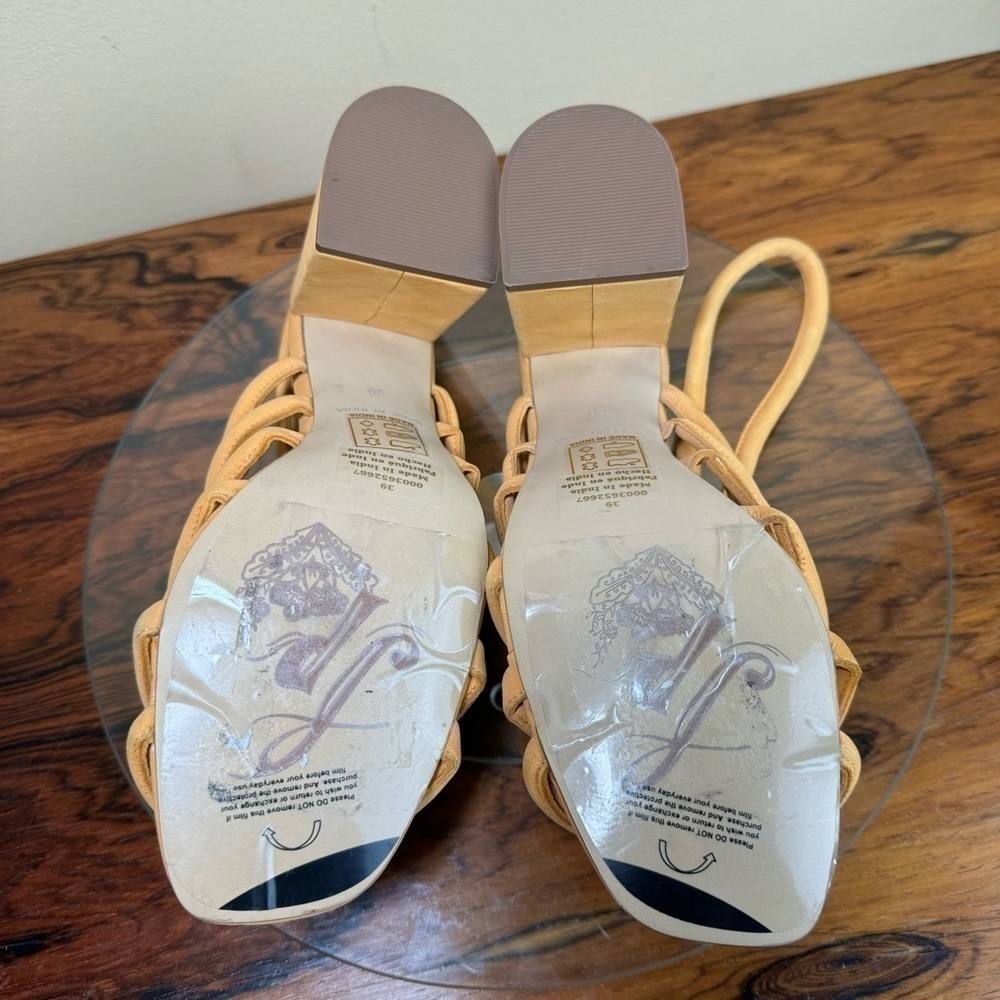 Free People Women’s Colette Sandal hot orange size 39 /9 - Picture 15 of 15